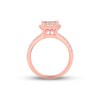 Thumbnail Image 2 of Previously Owned Diamond Engagement Ring 1-1/5 ct tw Princess & Round-cut 14K Rose Gold
