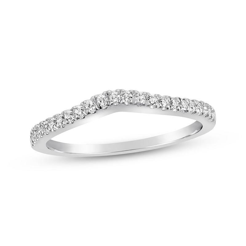 Previously Owned Diamond Wedding Band 1/6 ct tw Round-cut 14K White Gold