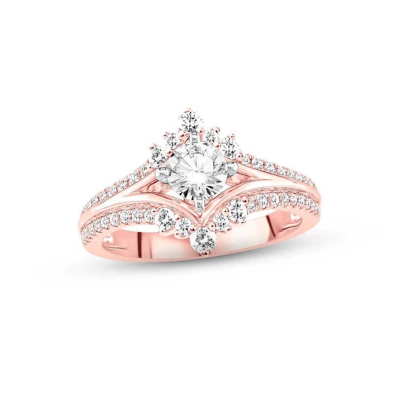 Main Image 1 of Previously Owned Diamond Engagement Ring 7/8 ct tw Round-cut 14K Rose Gold
