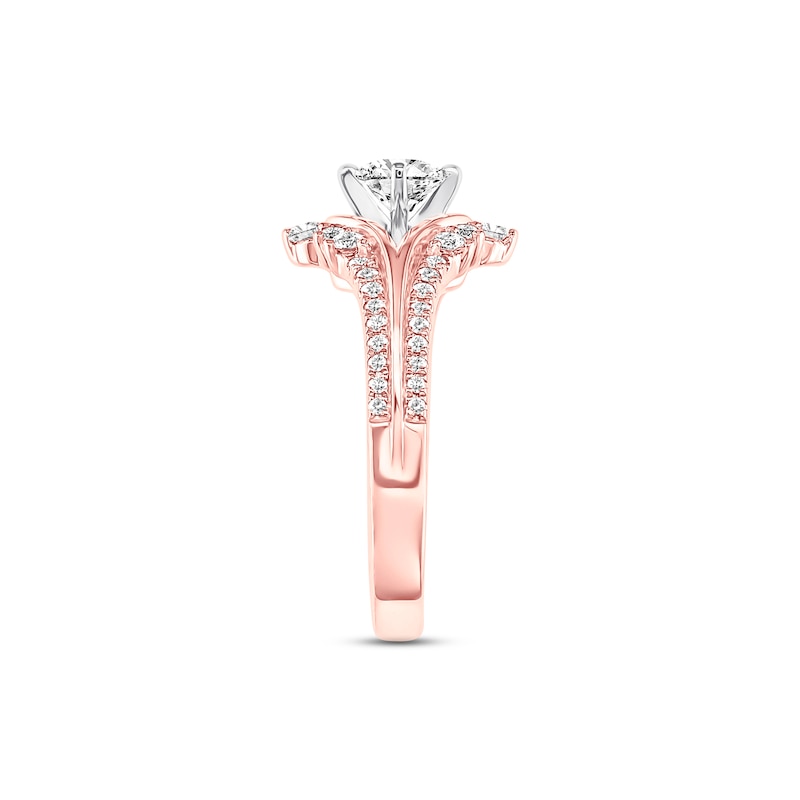 Main Image 3 of Previously Owned Diamond Engagement Ring 7/8 ct tw Round-cut 14K Rose Gold