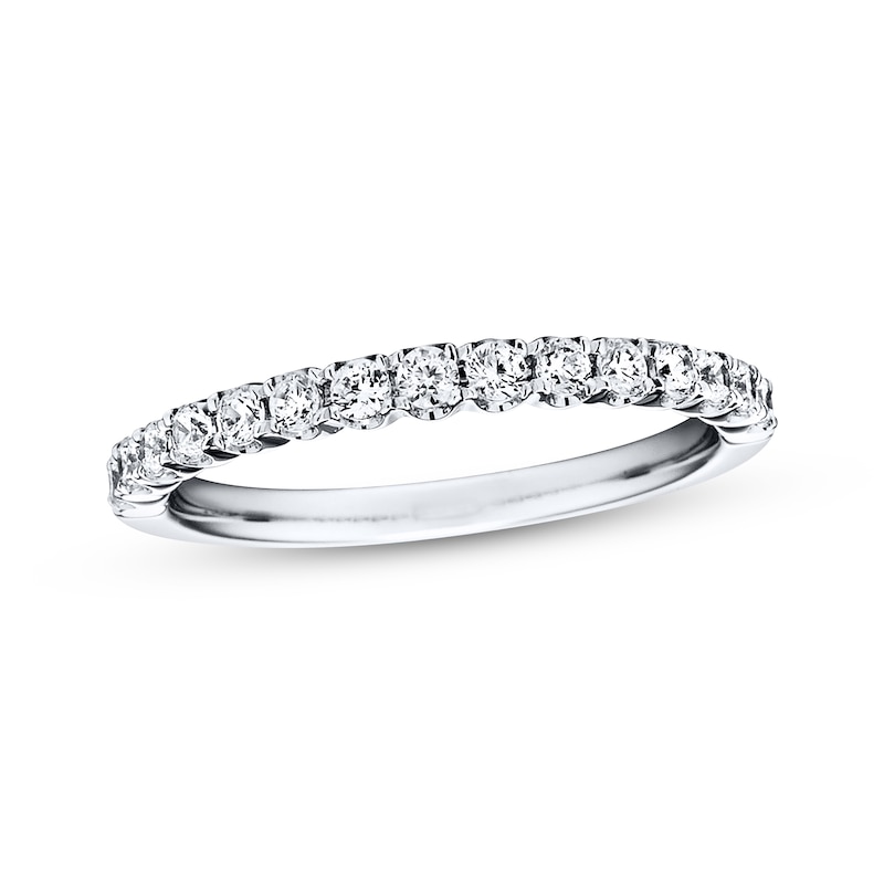 Main Image 1 of Previously Owned Diamond Wedding Band 3/8 ct tw Round-cut 14K White Gold