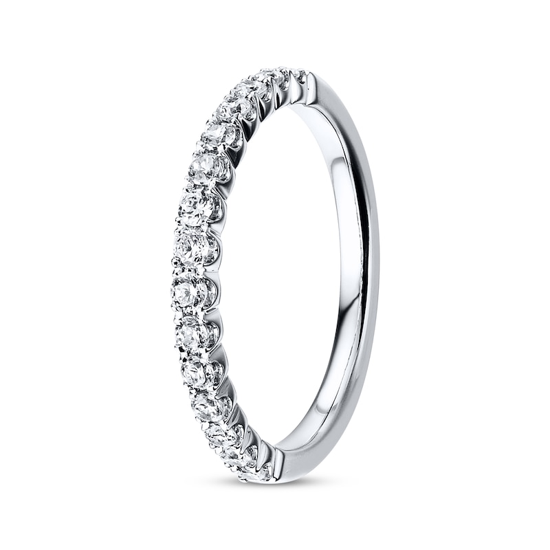 Main Image 2 of Previously Owned Diamond Wedding Band 3/8 ct tw Round-cut 14K White Gold