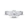 Thumbnail Image 4 of Previously Owned Diamond Engagement Ring 7/8 ct tw Round-cut 14K White Gold