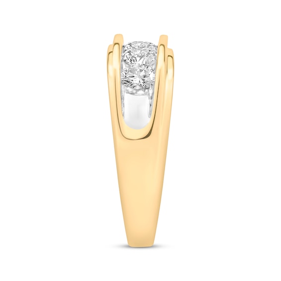 Thumbnail Image 3 of Previously Owned Men's Diamond Wedding Band 2 ct tw Round-cut 10K Yellow Gold