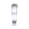 Thumbnail Image 1 of Previously Owned Men's Diamond Wedding Band 1/10 ct tw Round-cut 10K White Gold