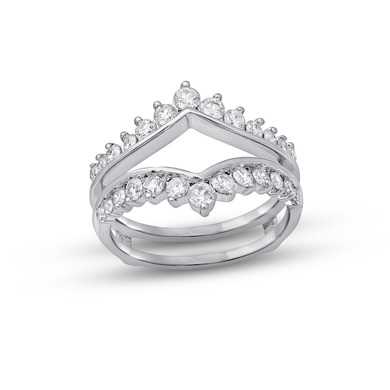 Previously Owned Diamond Enhancer Ring 1 ct tw Round-cut 14K White Gold