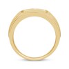Thumbnail Image 3 of Previously Owned Men's Diamond Wedding Ring 1/4 ct tw Round-cut 10K Yellow Gold