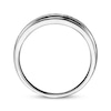 Thumbnail Image 2 of Previously Owned Men's Wedding Band 1/10 ct tw Round-cut 10K White Gold