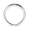 Thumbnail Image 3 of Previously Owned Men's Wedding Band 1/10 ct tw Round-cut 10K White Gold