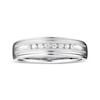 Thumbnail Image 4 of Previously Owned Men's Wedding Band 1/10 ct tw Round-cut 10K White Gold