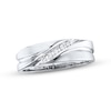 Thumbnail Image 1 of Previously Owned Men's Diamond Wedding Band 1/15 ct tw Round-cut 10K White Gold