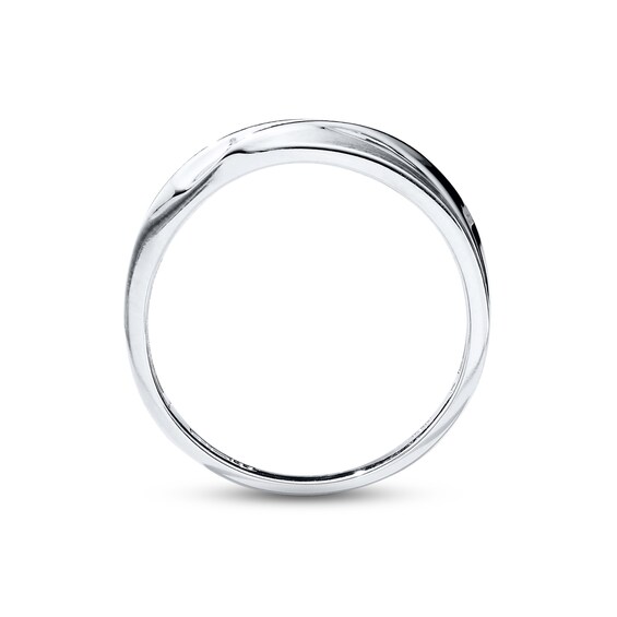 Thumbnail Image 3 of Previously Owned Men's Diamond Wedding Band 1/15 ct tw Round-cut 10K White Gold
