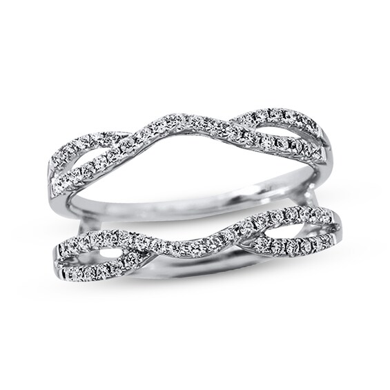 Previously Owned Diamond Enhancer Ring 1/3 ct tw Round-cut 14K White Gold
