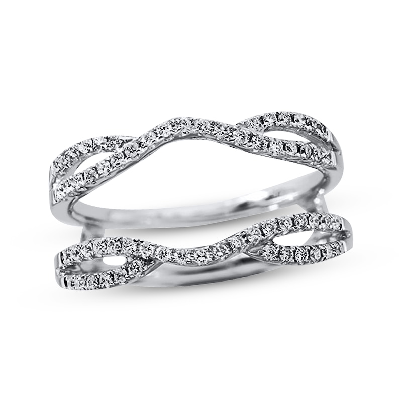 Previously Owned Diamond Enhancer Ring 1/3 ct tw Round-cut 14K White Gold