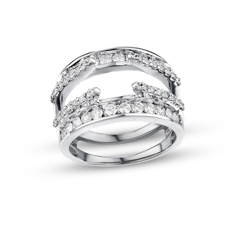 Main Image 1 of Previously Owned Diamond Enhancer Ring 1 ct tw Round-cut 14K White Gold