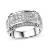 Thumbnail Image 1 of Previously Owned Men's Diamond Ring 1-1/2 ct tw Round-cut 10K White Gold