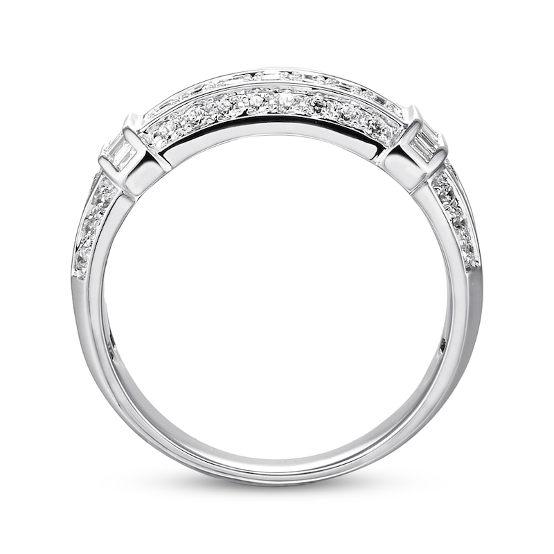 Main Image 3 of Previously Owned Men's Diamond Ring 1-1/2 ct tw Round-cut 10K White Gold