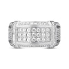 Thumbnail Image 4 of Previously Owned Men's Diamond Ring 1-1/2 ct tw Round-cut 10K White Gold