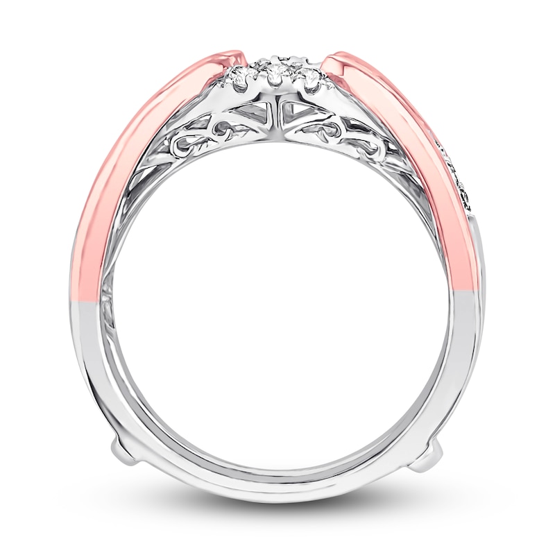 Main Image 2 of Previously Owned Diamond Enhancer Ring 1/3 ct tw Round-cut 14K Two-Tone Gold