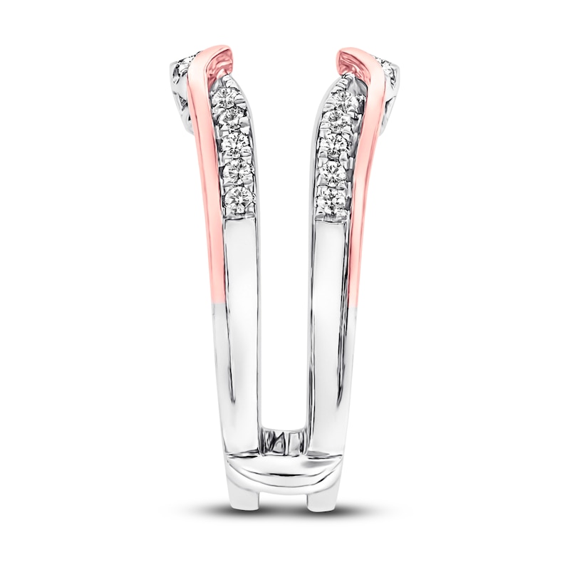 Main Image 3 of Previously Owned Diamond Enhancer Ring 1/3 ct tw Round-cut 14K Two-Tone Gold