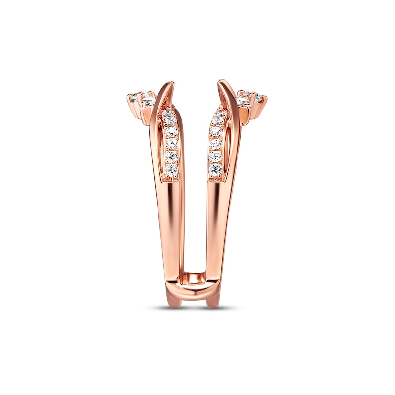 Main Image 2 of Previously Owned Diamond Wrap Ring 3/8 ct tw Round-cut 14K Rose Gold