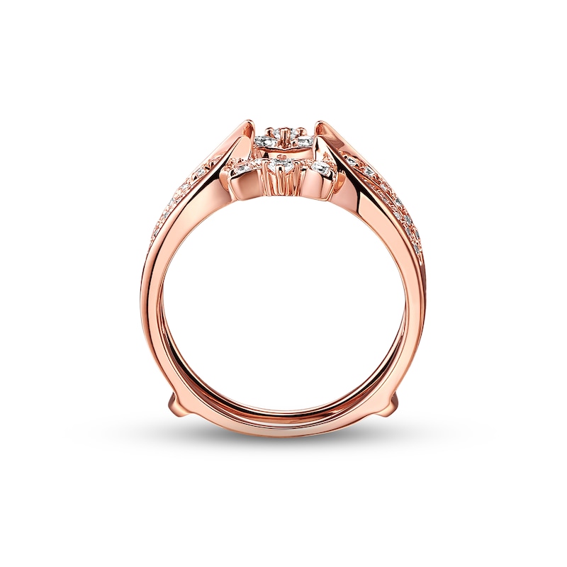 Main Image 3 of Previously Owned Diamond Wrap Ring 3/8 ct tw Round-cut 14K Rose Gold