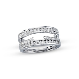 Previously Owned Diamond Wrap Ring 1/2 ct tw Round-cut 14K White Gold
