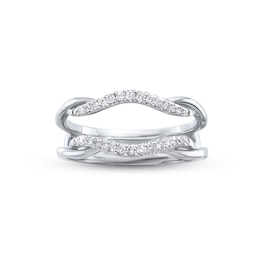 Previously Owned Diamond Wrap Ring 1/5 ct tw Round-cut 14K White Gold
