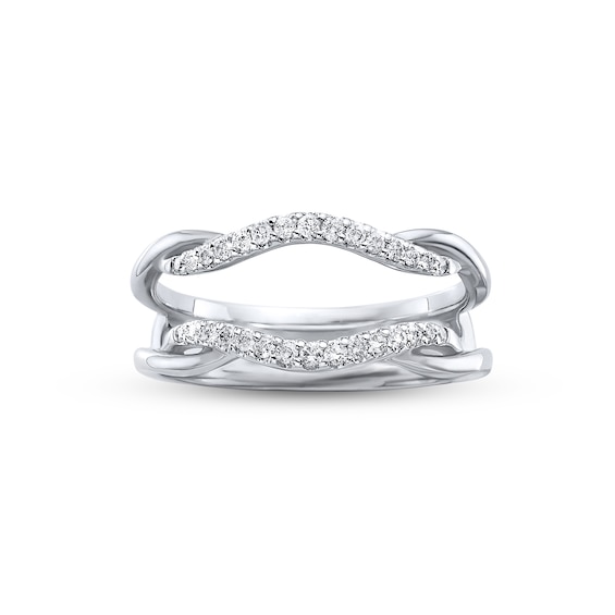 Previously Owned Diamond Wrap Ring 1/5 ct tw Round-cut 14K White Gold