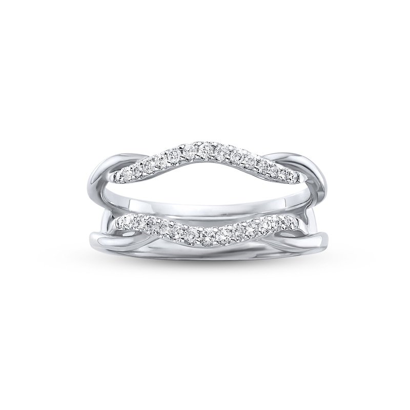 Main Image 1 of Previously Owned Diamond Wrap Ring 1/5 ct tw Round-cut 14K White Gold