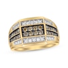 Thumbnail Image 0 of Previously Owned Men's Brown & White Diamond Ring 1 ct tw 10K Yellow Gold