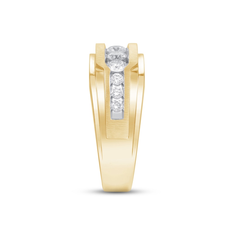 Main Image 3 of Previously Owned Men's Diamond Wedding Band 1 ct tw 10K Yellow Gold