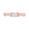 Previously Owned Adrianna Papell Diamond Engagement Ring 3/8 ct tw Round-cut 14K Rose Gold