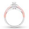 Thumbnail Image 2 of Previously Owned Diamond Engagement Ring 5/8 ct tw Round-cut 14K Two-Tone Gold