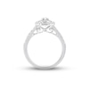 Previously Owned Diamond Engagement Ring 1/2 ct tw Pear & Round-cut 14K White Gold