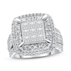 Thumbnail Image 0 of Previously Owned Diamond Engagement Ring 3 ct tw Princess & Round 10K White Gold