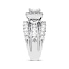 Previously Owned Diamond Engagement Ring 2 ct tw Princess & Round-cut 14K White Gold
