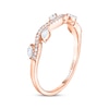 Thumbnail Image 2 of Previously Owned Adrianna Papell Diamond Anniversary Band 1/3 ct tw Round/Marquise-cut 14K Rose Gold