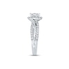 Thumbnail Image 1 of Previously Owned THE LEO Diamond Engagement Ring 3/4 ct twPrincess & Round-cut Diamonds 14K White Gold