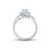 Thumbnail Image 2 of Previously Owned THE LEO Diamond Engagement Ring 3/4 ct twPrincess & Round-cut Diamonds 14K White Gold