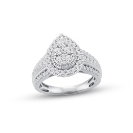 Previously Owned Diamond Engagement Ring 1 ct tw Round-cut 10K White Gold