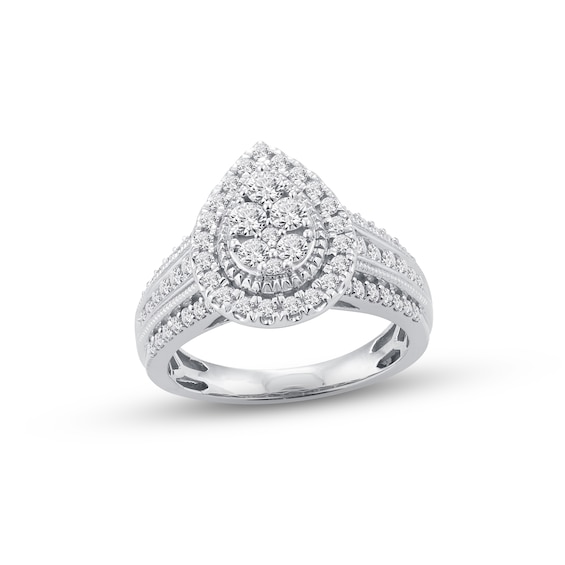 Previously Owned Diamond Engagement Ring 1 ct tw Round-cut 10K White Gold