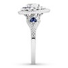 Thumbnail Image 3 of Previously Owned Diamond & Sapphire Engagement Ring 5/8 ct tw 14K White Gold