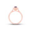 Thumbnail Image 2 of Previously Owned Tanzanite Engagement Ring 3/8 ct tw Round-cut Diamonds 14K Rose Gold