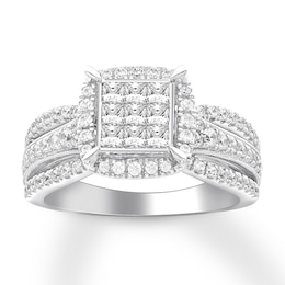 Previously Owned Diamond Engagement Ring 1 ct tw Round-cut 14K White Gold