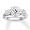 Thumbnail Image 0 of Previously Owned Diamond Engagement Ring 7/8 ct tw Round-cut 14K White Gold