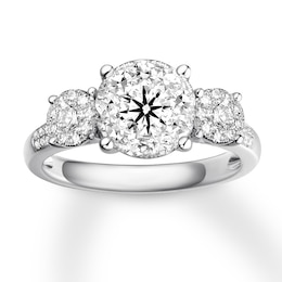 Previously Owned Diamond Engagement Ring 7/8 ct tw Round-cut 14K White Gold