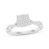 Thumbnail Image 0 of Previously Owned Diamond Promise Ring 1/6 ct tw Round-cut 10K White Gold