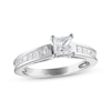 Thumbnail Image 0 of Previously Owned Diamond Engagement Ring 1-1/4 ct tw Princess-cut 14K White Gold