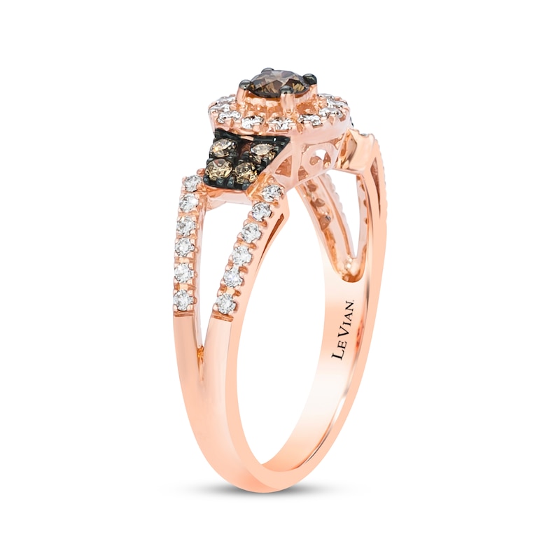 Main Image 2 of Previously Owned Le Vian Chocolate Diamond Ring 5/8 ct tw 14K Strawberry Gold